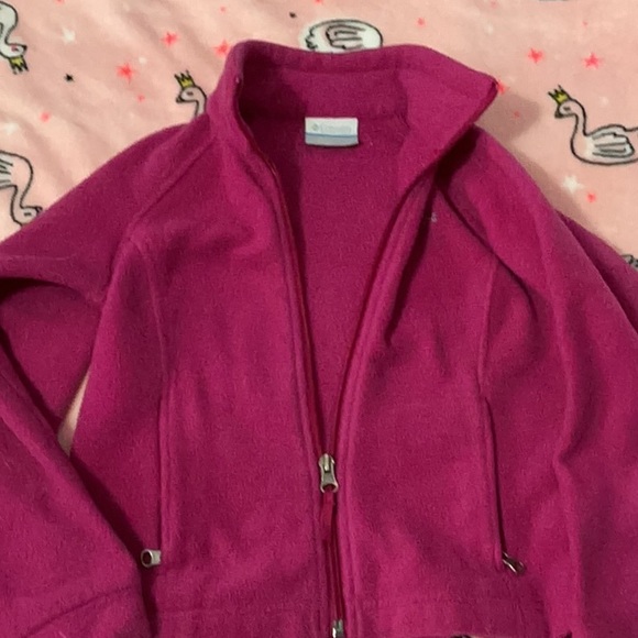 Columbia Kids Fleece Jacket - Magenta - Picture 4 of 4